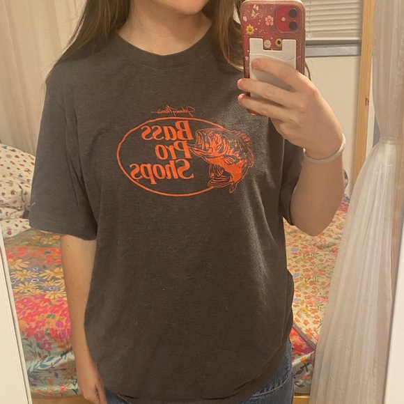 Bass Pro Shops Other - Bass Pro Shops Charcoal and Orange Tee Shirt